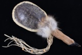 Blackfoot Indian Turtle Shell Deer Dance Rattle