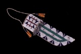 Lakota Sioux Beaded Hide & Parfleche Knife Sheath