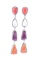 Navajo Elouise Kee Silver & Multi-stone Earrings