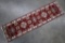 Kazak Persian Hand Knotted Wool Runner Rug 1930's