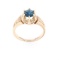 Estate Montana Gem Mountain Sapphire 14k Gold Ring