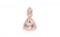 Trillion Morganite Diamond & 14k Rose Gold Pendant