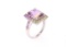 Bi-Color 4.34ct Ametrine & Sapphire 10k Gold Ring