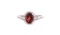 Opulent Whiskey Garnet & Diamond 14k Gold Ring