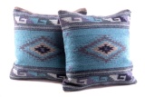 Diamante Azul Wool Set of Pillows by A. Martinez
