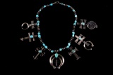Armand American Horse Silver Turquoise Necklace