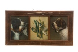 Three Prints of English Setters & Birds Framed