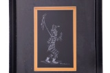 Original Kachina Clown Dancer Drawing By S. Rock