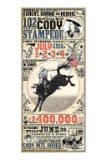 Buffalo Bill Cody Stampede Rodeo Poster -C. Walker