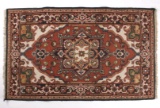 Persian Bijar Medallion Pattern Wool Rug