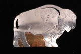 Armand American Horse Alpaca Silver Buffalo Pin