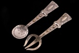 Armand American Horse Serving Set Of Fork & Spoon