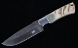 Rocky Mountain Rams Horn Damascus Bozeman Knife