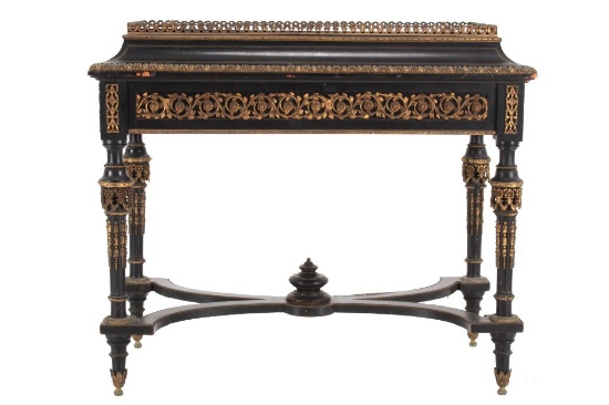 Paul Sormani French Marquetry Accent Table