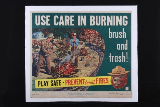 C. 1956 Smokey The Bear Forest Fire Advertisement