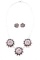 Zuni Sunface Inlaid P. Lonjose Necklace & Earrings