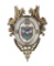 Victorian Heraldic Royal Crown Coat Of Arms Brooch