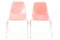 Mid-Century Modern Eames Stacking Chair Pair