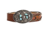 Navajo Morty Johnson Turquoise Buckle & Belt