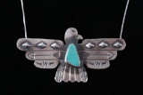 Navajo Thunderbird Turquoise Tim Yazzie Necklace