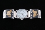 Navajo Tommy & Rose Singer Horse Watch Cuff