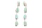 Navajo Elouise Kee Silver Turquoise Earrings