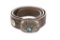 Navajo Sam Graves Silver Turquoise Leather Belt