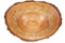 C. 1954 J. Moss Folk Art Pecan Wood Carved Bowl