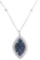 Blue Star Sapphire Diamond & 14k Gold Necklace
