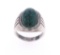 C. 1950's Green Turquoise Sterling Silver Ring