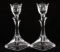 Toscany Tulip Candlesticks 24% Lead Crystal Candle