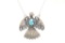 Navajo T Yazzie Turquoise Thunderbird Necklace