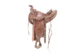 Frank Vela Saddlery Western Stock Saddle c. 1940's