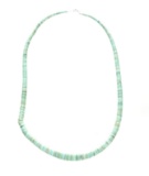 Santo Domingo Pueblo Graduated Turquoise Necklace