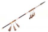 Lakota Sioux Beaded Lance Bronze Spear - J.Y. Buck