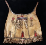 C. 1950- Apache Hide & Trade Clothe Saddle Bags