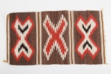 Navajo Gallup Trading Post Eye Dazzler Rug c. 1970