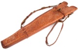 Ornate Handmade, Handtooled Leather Rifle Scabbard