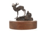 Harvey Rattey (1938-2015) High Country Buck Bronze