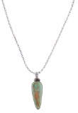 Turquoise & Italian Sterling Silver Bead Necklace