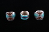 Southwestern Styled Sterling Silver Rings (3)