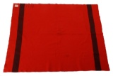 Hudson Bay Co. Four Point Red Trade Wool Blanket