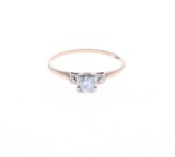 Ladies 14k Gold Diamond Solitaire Ring