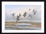 Bob Elgas (1920-2010) Canadian Geese Lithograph