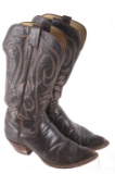 The Sanders Leather Embroidered Cowboy Boots