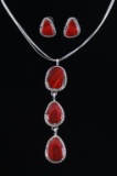 Navajo Bernadine Begay Tsosie Necklace & Earrings