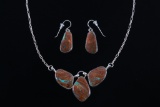 Navajo Jennifer Begay Silver Necklace & Earrings