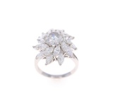 $12300 Tiffany & Co Platinum Diamond 2.25" Petals Key
