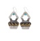 Navajo T & R Singer Sterling Turquoise Earrings