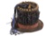 19th Century Stove Top Hat w/ Kiowa Adornment
